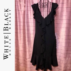 White House Black Market Black Sleeveless Dress